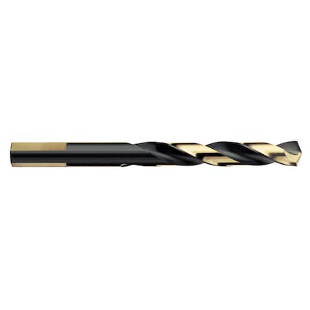Kodiak Cutting Tools 1/4 Drill Mechanics Length HD Black & Gold 135 Deg. Split Pt, PK12 5410460